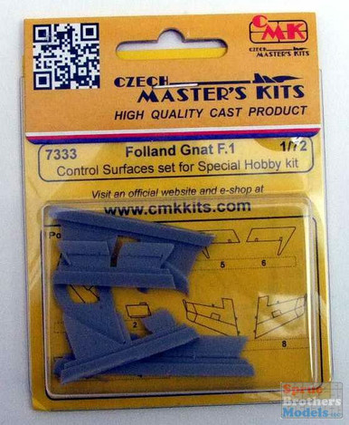 CMK7333 1:72 CMK Folland Gnat F.1 Control Surfaces Set (SPH kit)