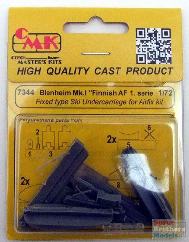 CMK7344 1:72 CMK Blenheim Mk.I Finnish AF 1.serie Fixed Type Ski Undercarriage (AFX kit)