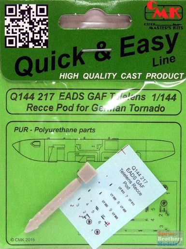 CMKQ144217 1:144 CMK Quick & Easy EADS GAF Telelens Recce Pod for German Tornado