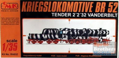 CMKRA032 1:35 CMK BR52 Locomotive and Tender 2'2'32 Vanderbilt #RA032