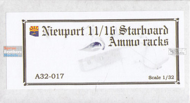 CSMA32-017 1:32 Copper State Models Nieuport 11/16 Starboard Ammo Racks
