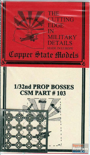CSMA32-103 1:32 Copper State Models Detail Set - Prop Bosses