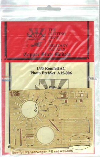 CSMA35006 1:35 Copper State Models Romfell Armoured Car PhotoEtch Detail Set (CSM kit)