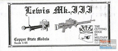 CSMA48-146 1:48 Copper State Models Detail Set - Lewis Mk.3 Machine Gun Set