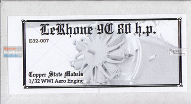 CSME32-007 1:32 Copper State Models Engine - LeRhone 9C 80hp WW1 Aero Engine