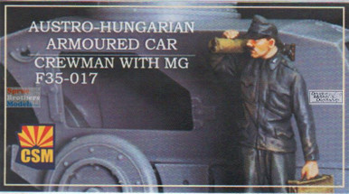 CSMF35017 1:35 Copper State Models Figure: Austro-Hungarian Armoured Car Crewman with MG