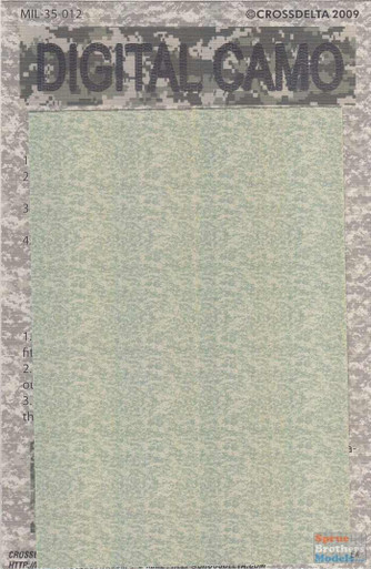 CXDMIL35012 1:35 CrossDelta Digital Camo Camouflage Decals #MIL35012