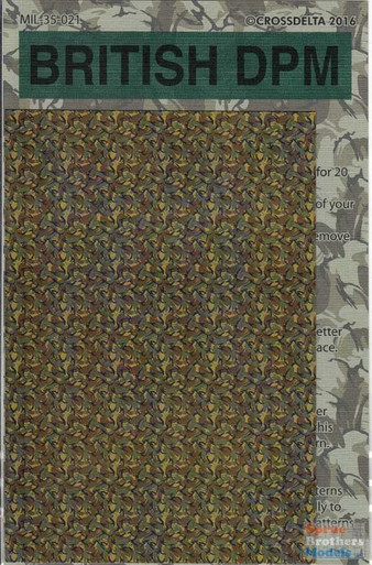 CXDMIL35021 1:35 CrossDelta British DPM Camo Decal