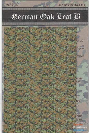 CXDMIL35028 1:35 CrossDelta German Oak Leaf B Camo Decal