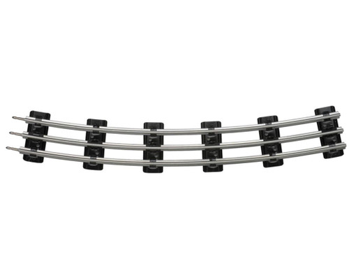 (D)  665572 O Gauge Track System - 3-Rail -- O-72 Curved Track (16 Sections Needed for 72" Circle)