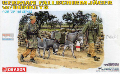 DML6077 1:35 Dragon Fallschirmjagers w/Donkeys Figure Set