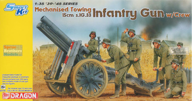 DML6261 1:35 Dragon Towed 15cm s.IG.33 Infantry Gun with Crew ~ Smart Kit