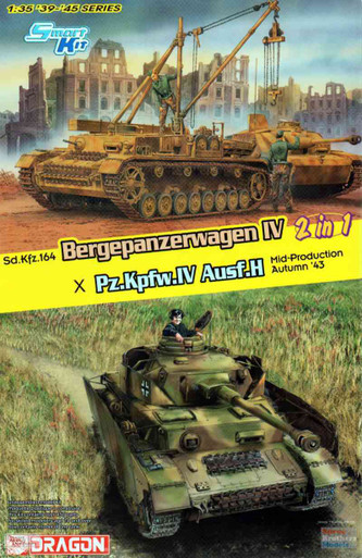 DML6951 1:35 Dragon Sd.Kfz.164 Bergepanzerwagen IV or Pz.Kpfw.IV Ausf.H Mid Production Autumn 1943 (2in1)