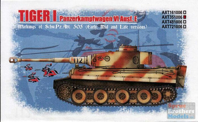 ECH351006 1:35 Echelon Decals - Tiger I Schw.Pz.Abt.505 (Early, Mid & Late)
