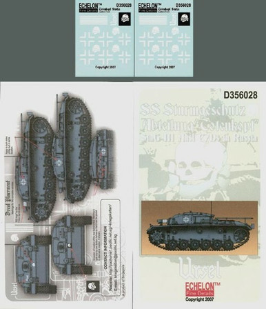 ECH356028 1:35 Echelon SS Sturmgeschutz Abteilung "Totenkopf" StuG III C/Ds in Russia #356028