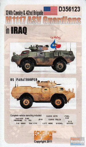 ECH356123 1:35 Echelon M1117 ASV Guardians in Iraq 124th Cavalry & 42nd Brigade