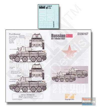 ECH356167 1:35 Echelon Russian BT-7 Model 1937