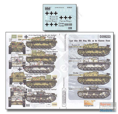 ECH356222 1:35 Echelon Late War SS STuG IIIs on the Eastern Front