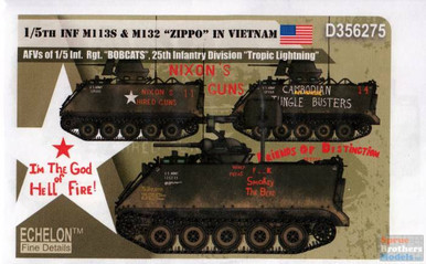 ECH356275 1:35 Echelon 1/5th Infantry Division M113s & M132 "ZIPPO" in Vietnam