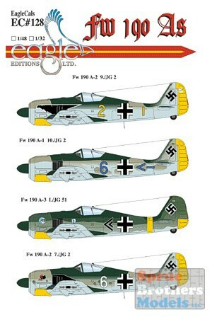 ECL48128 1:48 Eagle Editions Fw190A's #48128