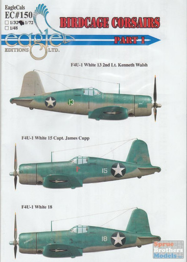 ECL72150 1:72 Eagle Editions F4U-1 Birdcage Corsairs Part 1