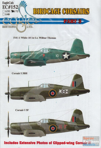 ECL72152 1:72 Eagle Editions F4U-1 Birdcage Corsairs Part 3