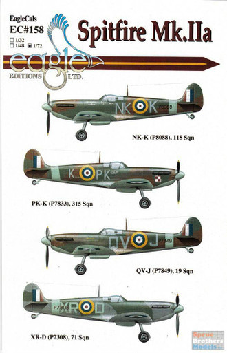 ECL72158 1:72 Eagle Editions Spitfire Mk.IIa