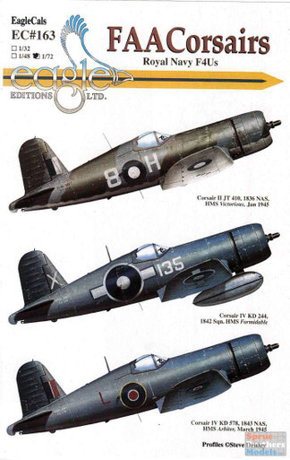 ECL72163 1:72 Eagle Editions FAA Corsairs Royal Navy F4Us