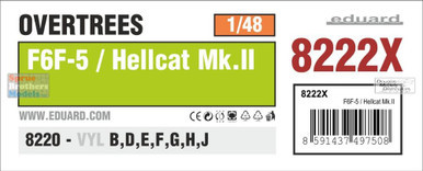 EDU08222X 1:48 Eduard F6F-5 / Hellcat Mk.II OVERTREES