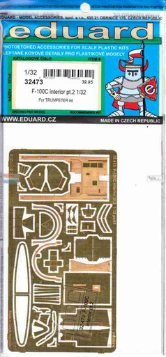 EDU32473 1:32 Eduard PE - F-100C Super Sabre Interior Detail Set Part 2 (TRP kit)