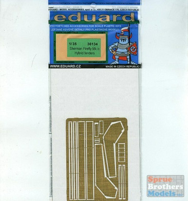 EDU36134 1:35 Eduard PE - Sherman Firefly Mk Ic Hybrid Fenders (DRA kit) #36134