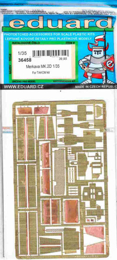 EDU36458 1:35 Eduard PE - Merkava Mk.2D Detail Set (TAK kit)