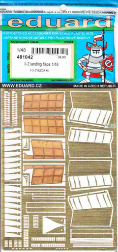 EDU481042 1:48 Eduard PE - IL-2 Stormovik Landing Flaps (ZVE kit)