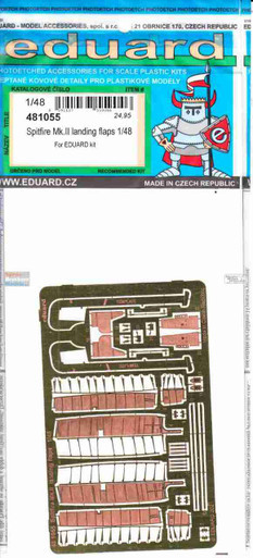 EDU481055 1:48 Eduard PE - Spitfire Mk.II Landing Flaps Set (EDU kit)