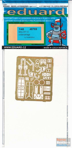 EDU48769 1:48 Eduard PE - MiG-21F-13 Undercarriage Detail Set (TRP kit)