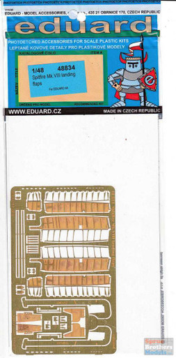 EDU48834 1:48 Eduard PE - Spitfire Mk VIII Landing Flaps (EDU kit)