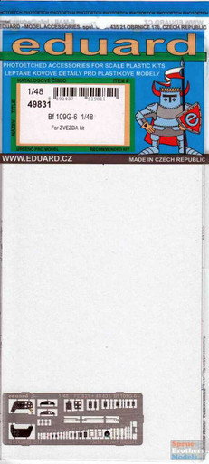 EDU49831 1:48 Eduard Color PE - Bf 109G-6 Detail Set (ZVE kit)