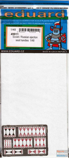 EDU49911 1:48 Eduard Color PE - Soviet / Russian Ejection Seat Handles