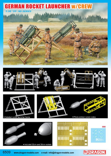 DML6509 German Rocket Luncher w/Crew 1/35