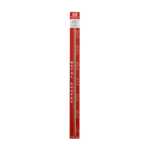 KNS8164 Solid Brass Rod 1/8   Carded