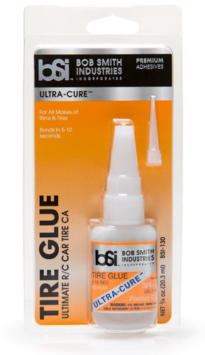 BSI130 ULTRA-CURE Tire Glue Medium Thin CA W/Pin In Cap 3/4 oz
