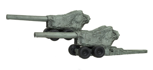 N Scale 105mm Howitzer Flatcar Load 2-Pack