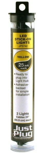 WOOJP5742 Just Plug Yellow Stick-On LED Light (2)