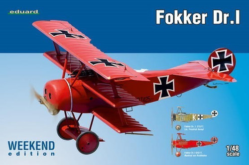 1:48 Fokker Dr I BiPlane (Wkd Edition Plastic Kit)