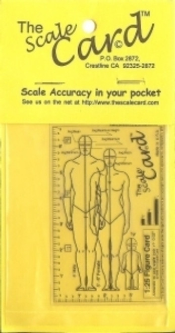 100250 1:25 FIGURE SCALE CARD 100250 1:25 FIGURE SCALE CARD