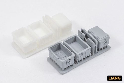 LIA0414 3D-Print Model MINI BAR & Freezer (1/35)