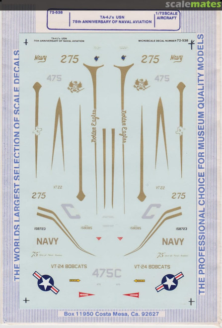 72539 1/72 Ta-4Js 75Th Anniversary of Navel Aviation