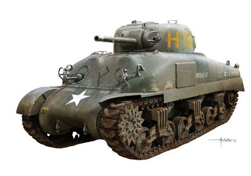 1/35 M4A1 Sherman Tank (Profi-Pack Plastic Kit)