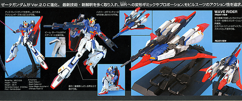 BAN1139597  MG 1/100 Zeta Gundam Ver. 2.0 "Z Gundam" Bandai