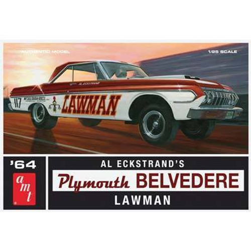 AMT986/12 1/25 1964 Plymouth Belvedere Lawman Super Stk AMT986/12 1/25 1964 Plymouth Belvedere Lawman Super Stk